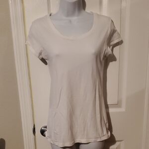 White Fitted Short Sleeve T-Shirt